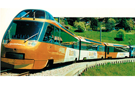 b treno svizzero panoramico golden