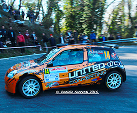 Rally del Ciocco, ottimo 16° posto nel primo giorno di gara per Lombardi, navigato dall'ossolano Mauro Grossi