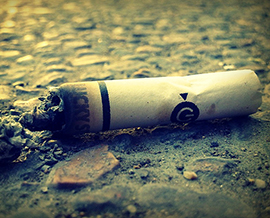 b mozzicone sigaretta