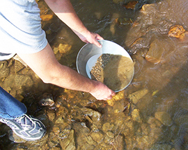 b oro setaccio fiume