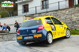 b rally tornante salita