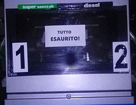 b distributore esaurito