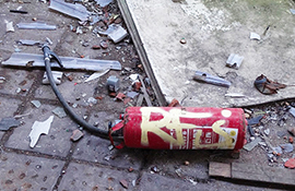 b estintore svuotato