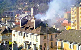 b incendio tetto domo 16