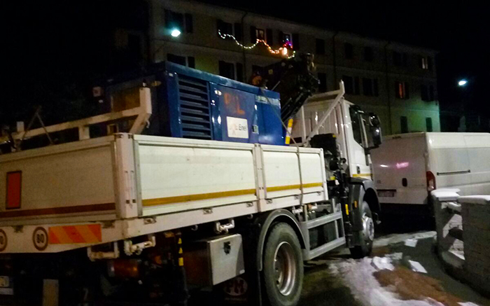 Black out a Bannio Anzino: per la nottata arrivano gli elettrogeneratori