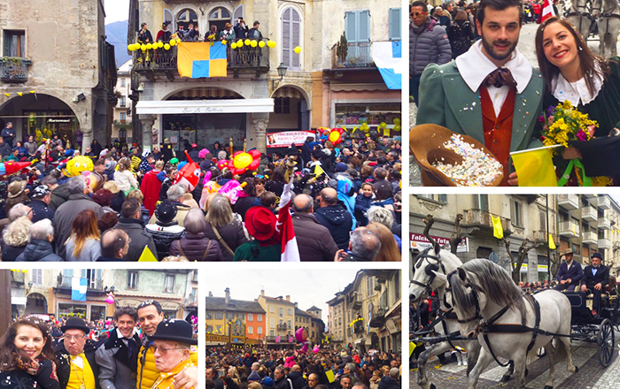 Tutti in piazza a Domo per la sfilata ed il matrimonio di Togn e Cia, video e fotogallery