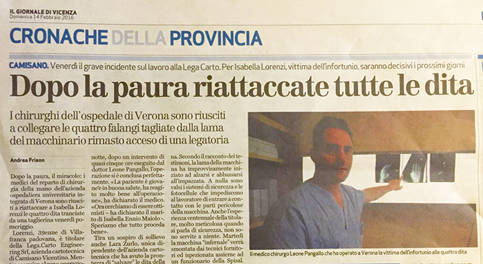 Il chirurgo domese Leone Pangallo luminare della microchirurgia ricostruttiva della mano