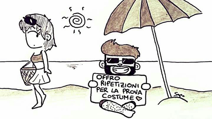 Nuova vignetta di Sapo in vista dell'estate