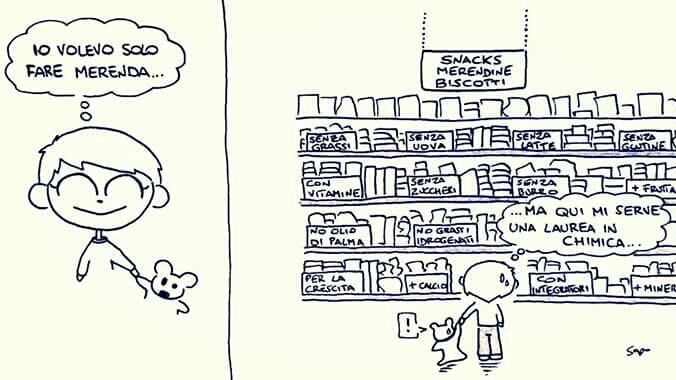 Le nuove mode alimentari nella vignetta di Sapo