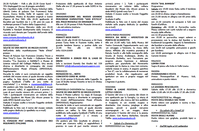 eventi in ossola weekend 7 luglio 2017 Schermata 2017 07 06 alle 16.20.00