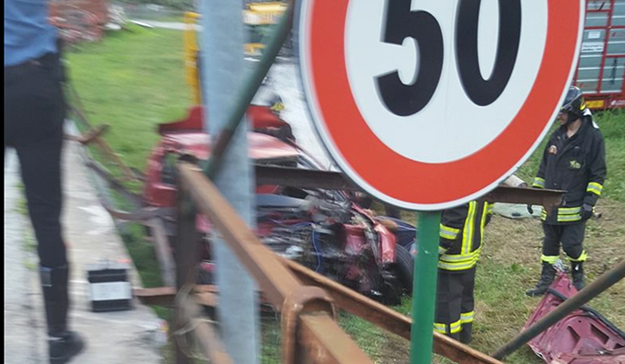 E' morto Giuseppe Marturano, 37 anni, il conducente della vettura uscita di strada a Piedimulera
