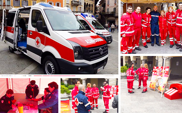In Piazza Mercato la Giornata Mondiale della Croce Rossa. Foto