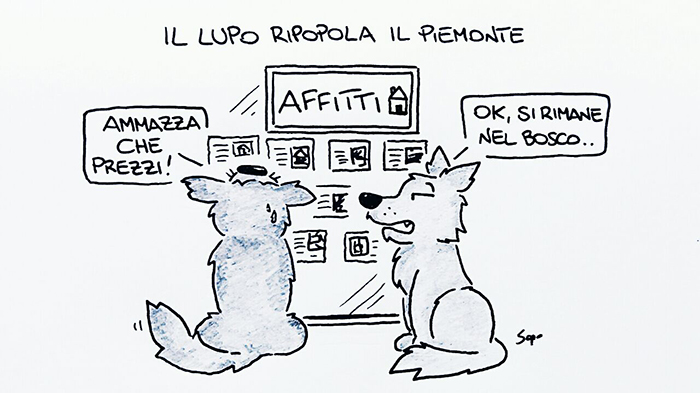 Il ritorno dei lupi nella nuova vignetta di Sapo