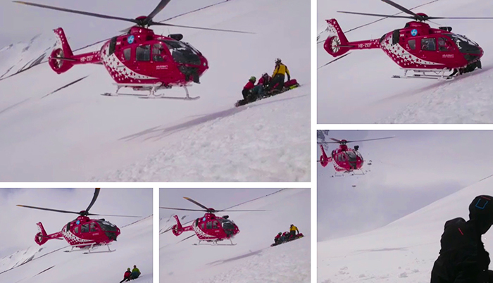 Ecco il video dei soccorsi all'alpinista precipitato in Formazza. E' uno svizzero di 64 anni