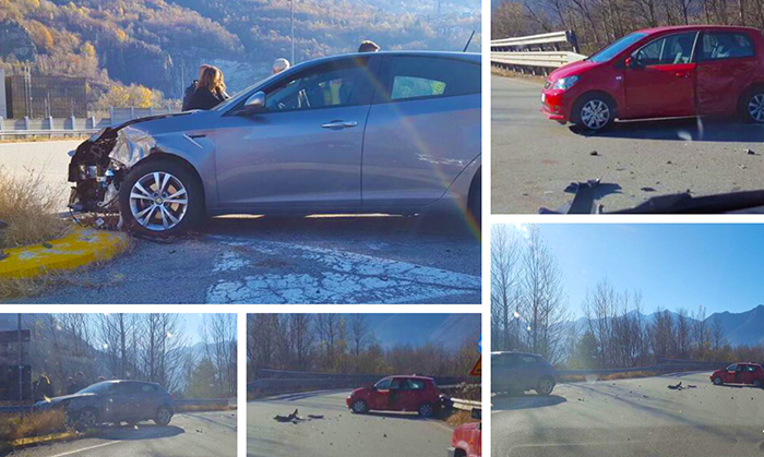  Scontro tra due auto tra Villa e Beura