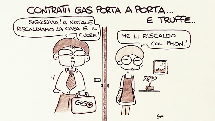 Finte bollette e truffe nella nuova vignetta di Sapo