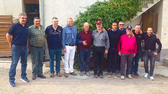 Pizzi a Sion con i presidenti delle sezioni Svizzere dell'International Police Association