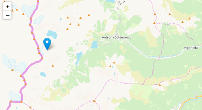 Lieve scossa di terremoto in valle Antrona, magnitudo 1,6