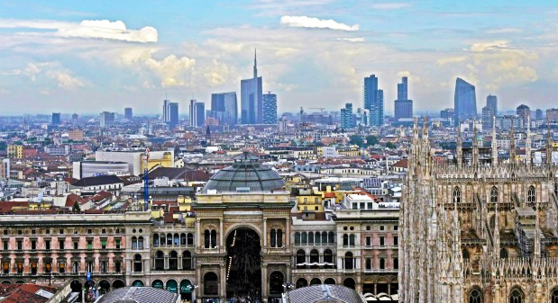 milano vista alto duomo