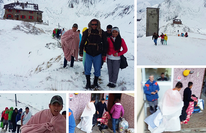 Recuperati i 30 turisti bloccati nel rifugio in alta Formazza: "Vestiti come per una gita fuori porta". Foto