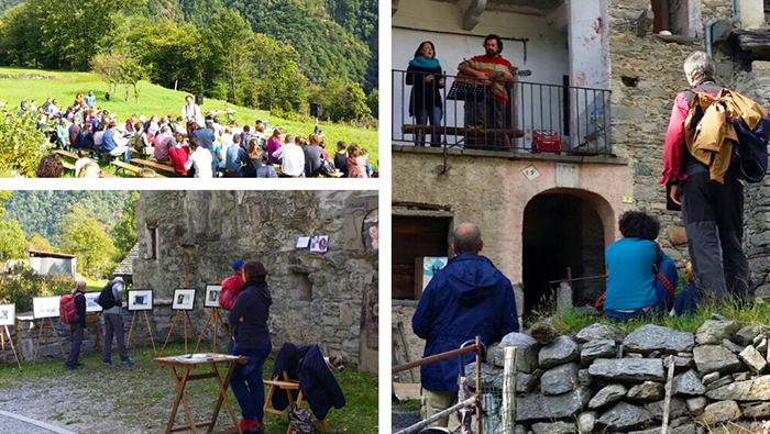 Show teatrali itineranti nelle frazioni di Montecrestese. Video e foto