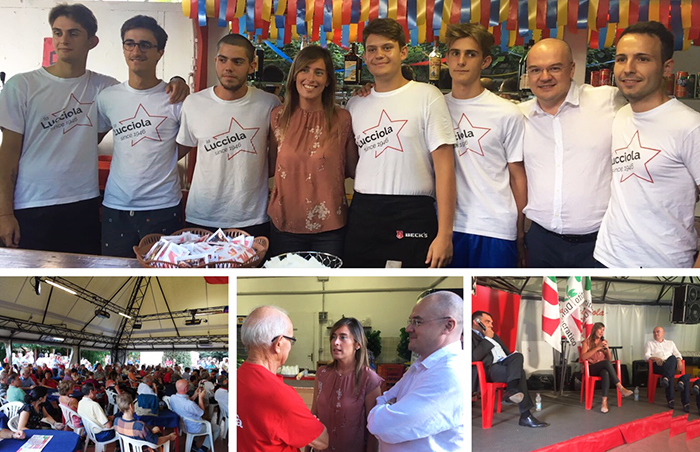 Applausi per Maria Elena Boschi alla Festa dell’Unità alla Lucciola. Fotogallery
