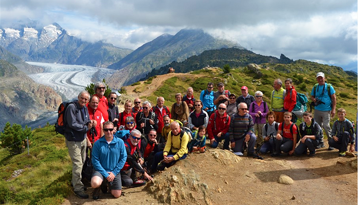 Il Cai Macugnaga in escursione al ghiacciaio dell'Aletsch. Fotogallery
