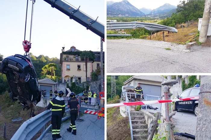 Via 10 punti e patente sospesa per l'incidente a Trontano