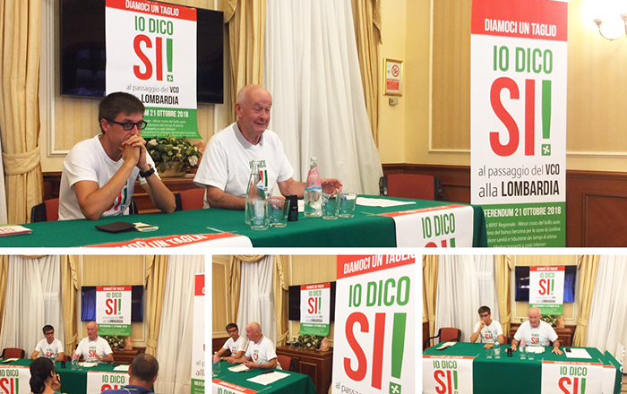 Vco in Lombardia, partita la campagna. Ecco il manifesto del “Si” ed i nove motivi principali. Video