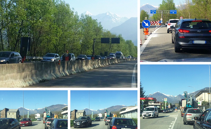 Lunghe code per i lavori sulla superstrada. Auto in fila dalla SS.33 sino alla città