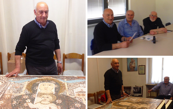 Il mosaico della Madonna di Re, dono di un artista sardo, alla Cappuccina