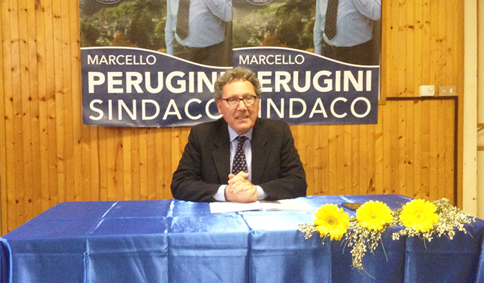 Marcello Perugini presenta la sua candidatura a sindaco di Villadossola al Villaggio Sisma. Video