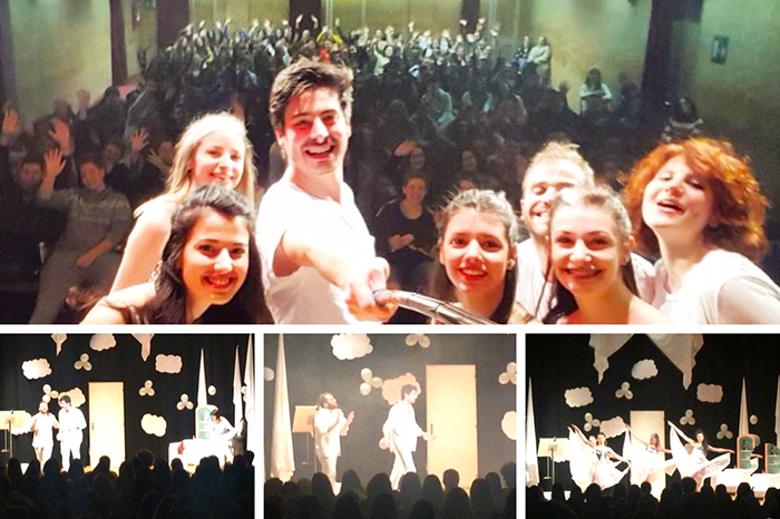 Entusiasmo per le repliche agli studenti di "Paradise Night Club" di Luca e Andrea