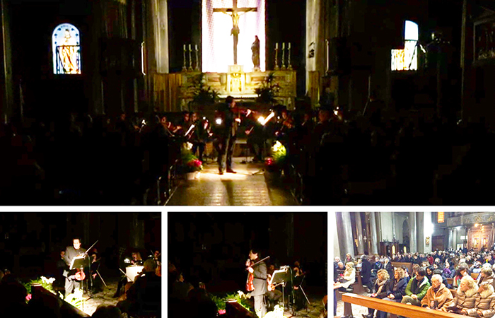 Pienone in Collegiata per il concerto del “violino nero” promosso dall'associazione Ruminelli. Video