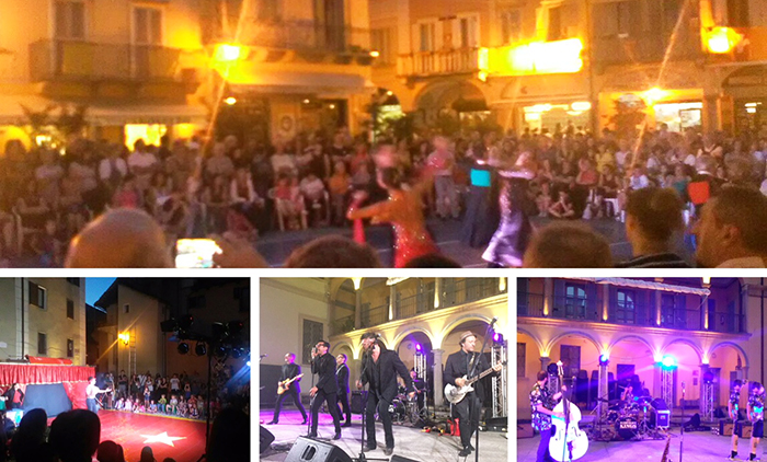 Acrobazie, gara di ballo a squadre, musica blues nei giovedì sera domesi. Video
