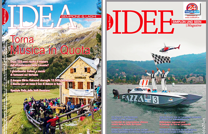 Ecco IDEA di giugno, nelle copertine la Gara di offshore sul Lago e "Musica in Quota" 