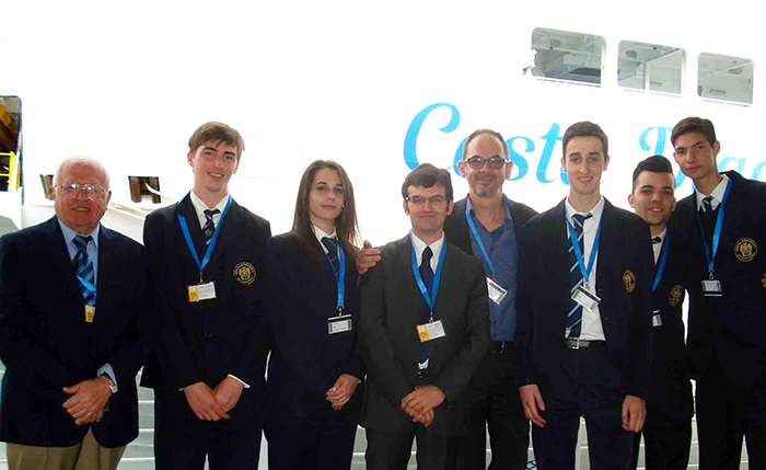 Studenti dell’alberghiero Rosmini in visita alla Costa Diadema. Fotogallery