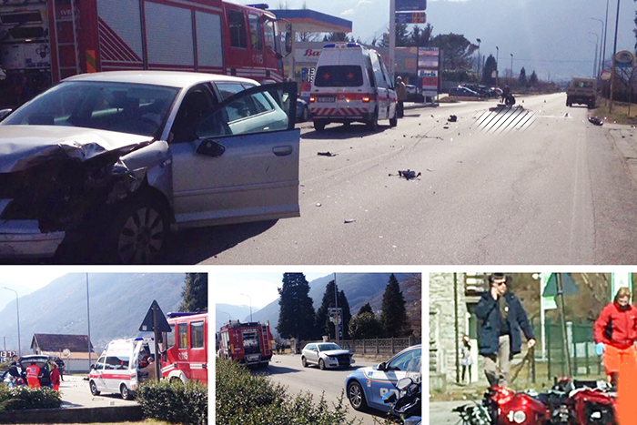 Un domese cinquantenne la vittima dell'incidente
