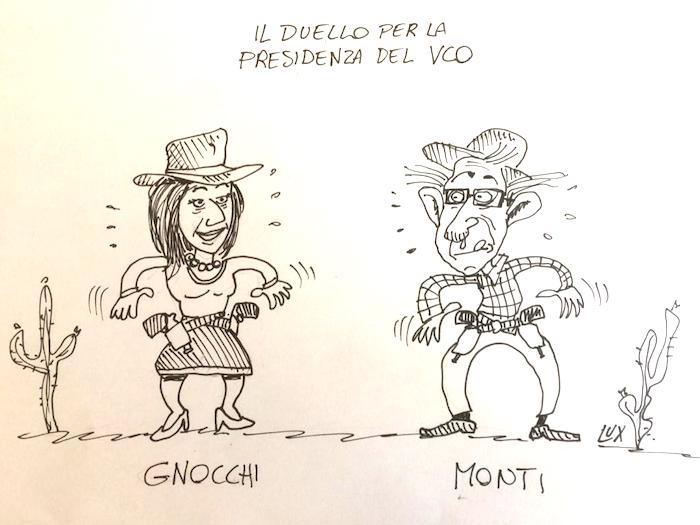 La sfida per la presidenza della Provincia nella nuova vignetta di Carlo Lux 