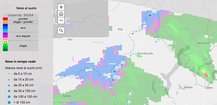 Neve sull'Ossola: record in alta Formazza con 139 centimetri. I dati Arpa