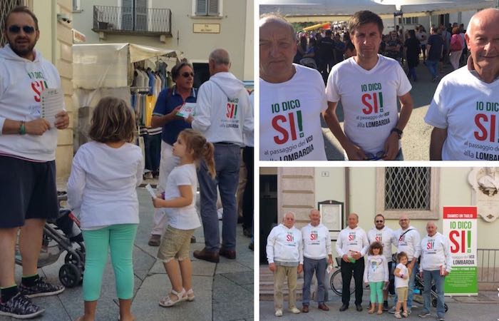 Il Comitato per il "Sì" in piena campagna referendaria