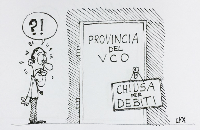 La situazione della Provincia nella vignetta di Carlo Lux 