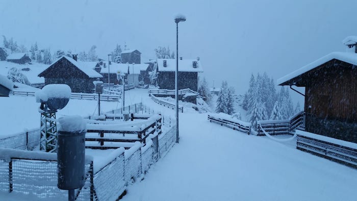 In Antrona tira già aria di Natale, a Cheggio 25 cm di neve