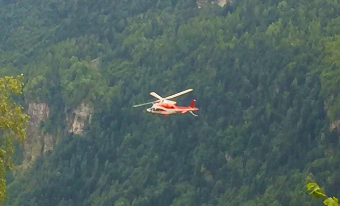 Escursionista ferito in Val Grande, interviene da Malpensa l'elicottero dei Vigili del fuoco