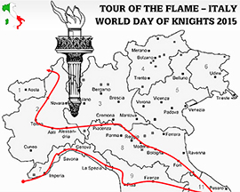 corta fiaccola cavalieri amicizia mappa