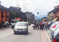 corta incidente crevola auto moto