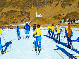 Formazza: si scia nonostante la poca neve, con un anello per il fondo e campo scuola