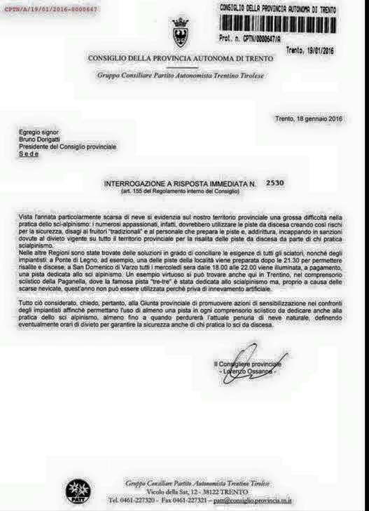 consiglio provincia trento