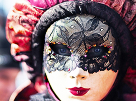 corta carnevale maschera ragazza