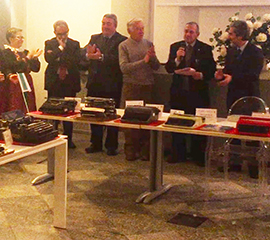 corta inaugurazione mostra macchine scrivere